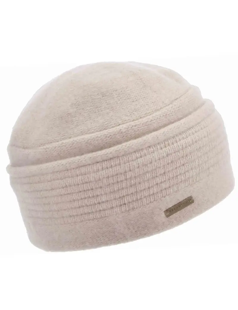 Seeberger Est 1890 Cappelli in lana cotta off white con ampio risvolto Donna 019857-00000