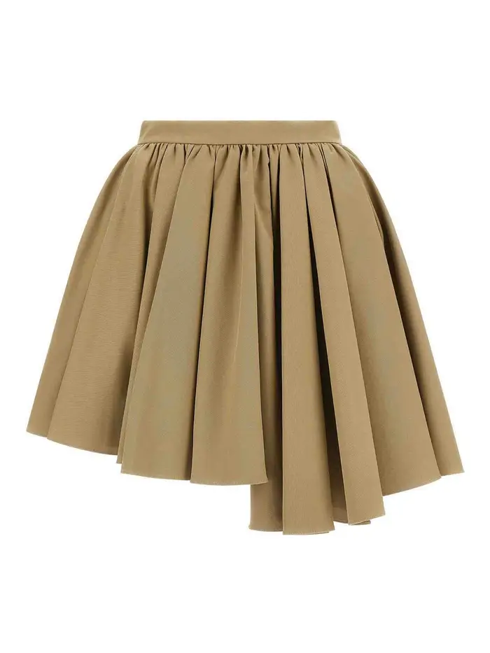 Self Portrait Gonna asimmetrica Beige