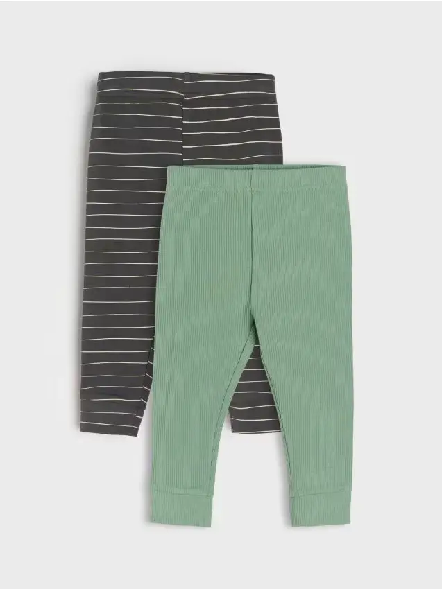 Sinsay Confezione da 2 leggings in cotone - antracite