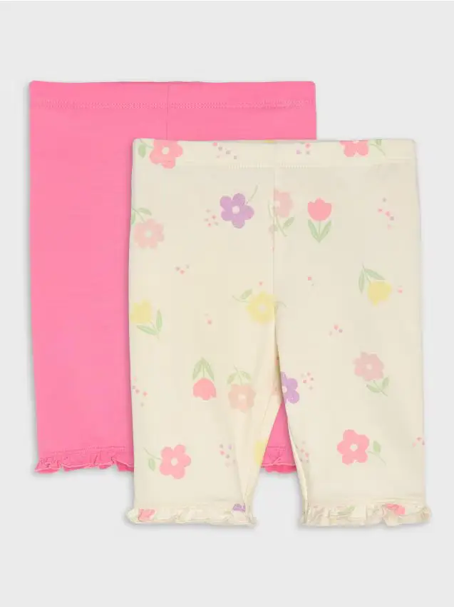 Sinsay Confezione da 2 leggings in cotone - panna