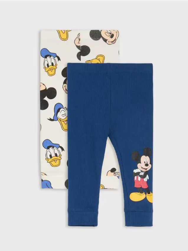 Sinsay Confezione da 2 paia di leggings Mickey Mouse - blu scuro