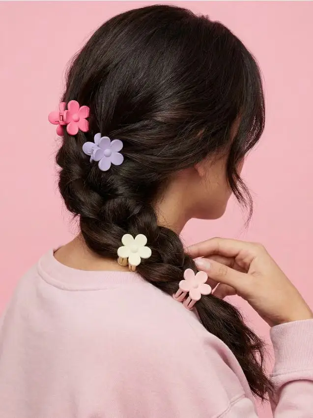 Sinsay Confezione da 4 fermagli per capelli - multicolor