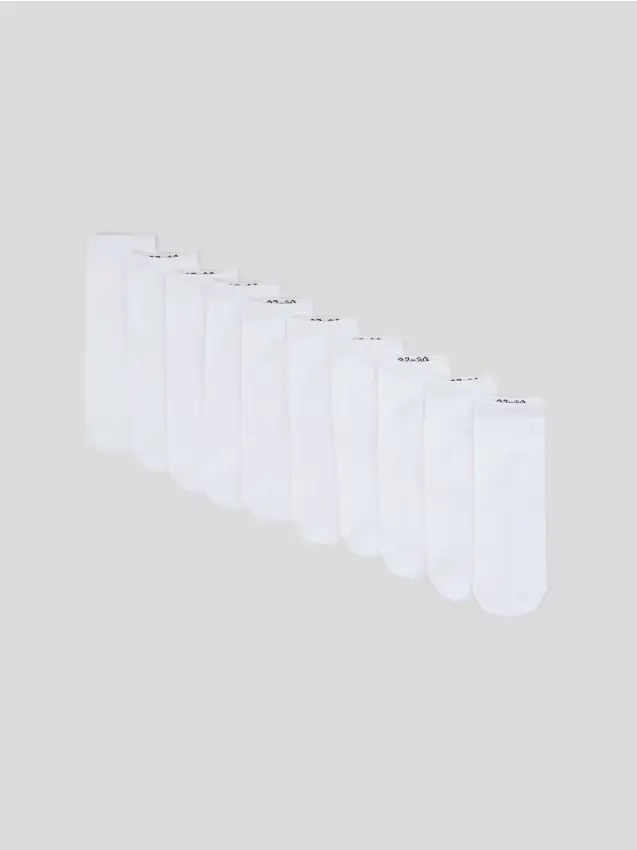 Confezione da 5 paia di calze - bianco