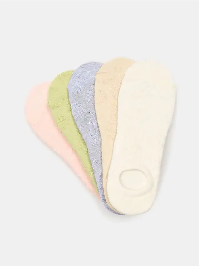 Confezione da 5 paia di calze in misto cotone - multicolor