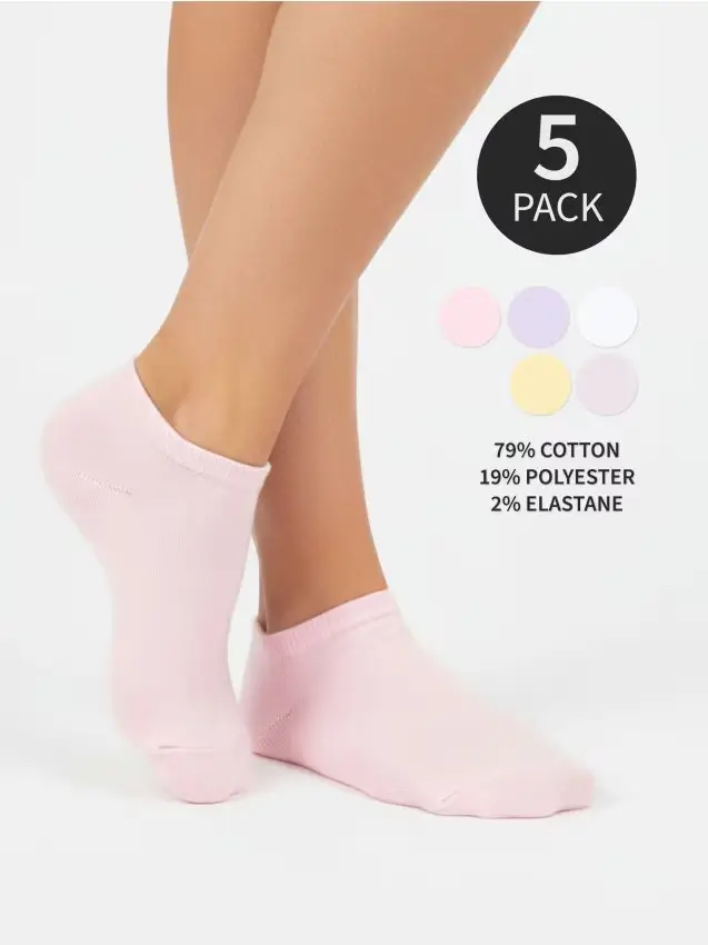 Confezione da 5 paia di calze - multicolor