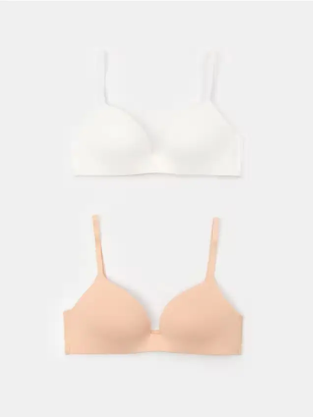 Reggiseni in pizzo senza ferretto confezione da 2 - nude
