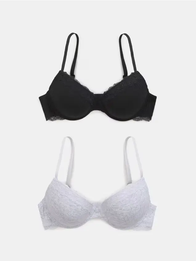 Sinsay Reggiseni push-up in cotone 2 confezioni - multicolor