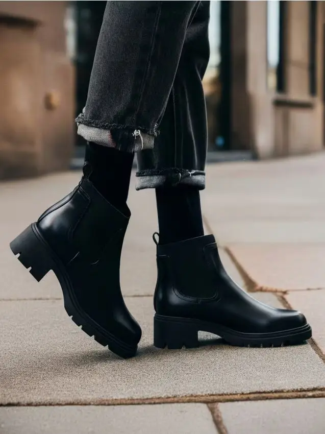 Sinsay Stivaletti con tacco Nero 4424023