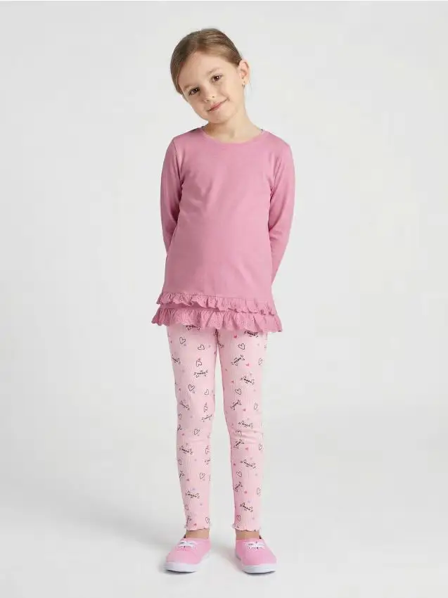 T-shirt in cotone - rosa cipria