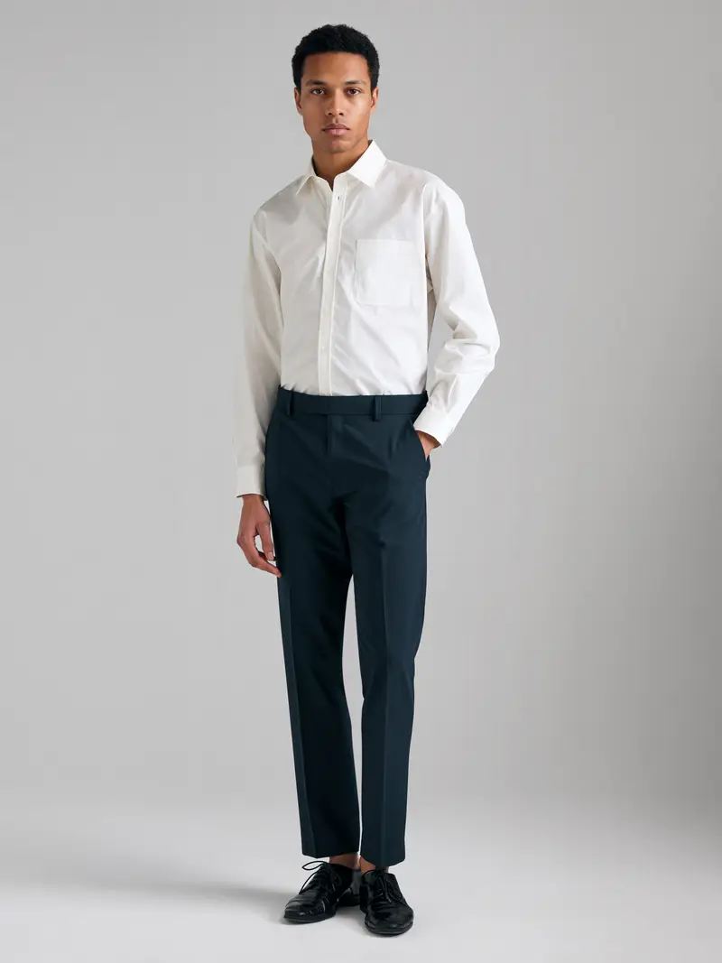 Sisley Camicia Con Tasca, Uomo, Bianco Panna