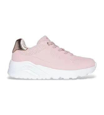 Skechers per donna/ragazza 310384L Sneakers rosa Uno Lite, Basso, 1 a 3 cm, Stringhe, Casual, moda per bambini