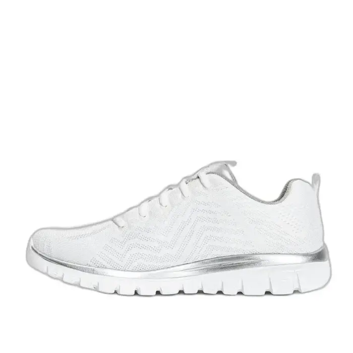 Scarpe da basket da donna Skechers Graceful Get Connected Blanc