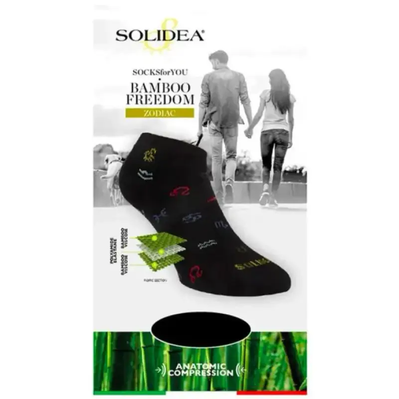 Solidea Socks for you Bamboo Freedom Zodiac Calzini Tessuto Traspirante Blu Navy 4XL