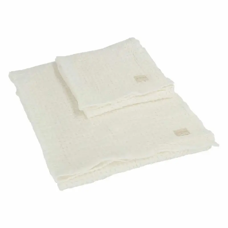 Somma Set salviette 1+1 memoria cotone biologico bianco lana