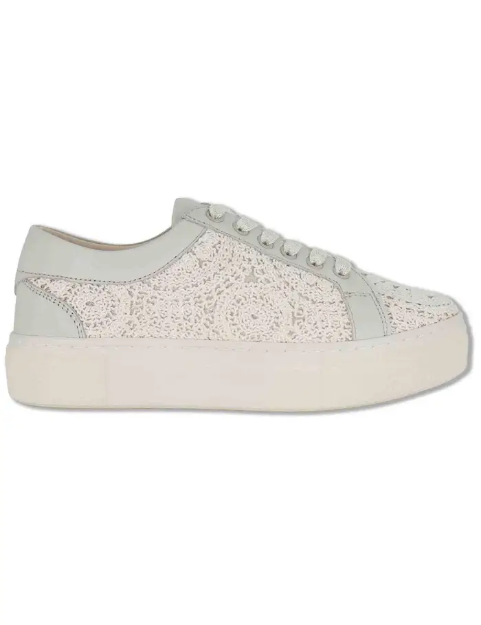 Spatarella Sneakers in rafia off e pelle off white Donna SP60038 016