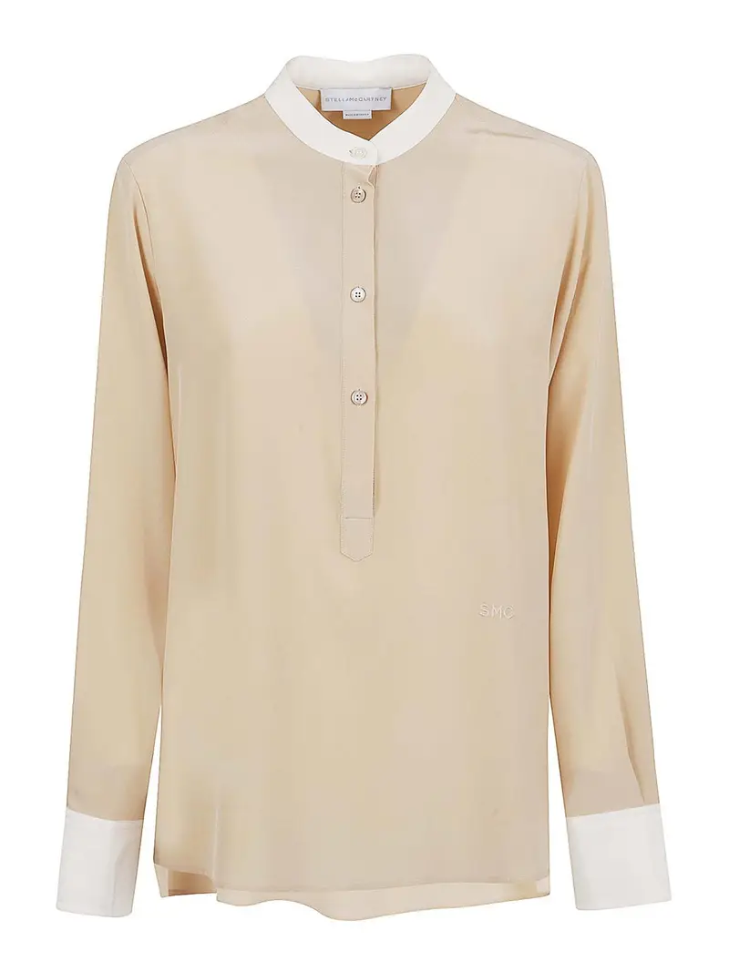 Stella Mccartney Camicia Cdc Bicolore Beige