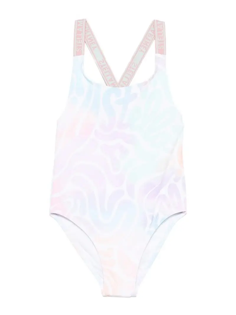 Stella Mccartney Costume Da Bagno Con Logo Multicolore