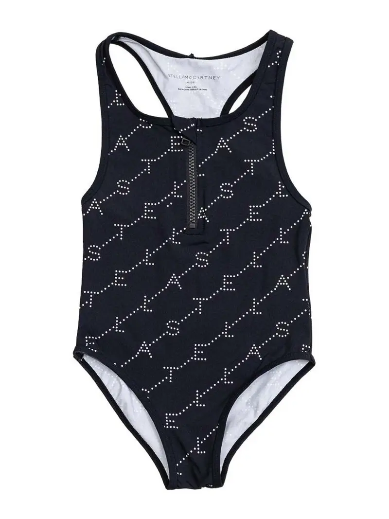 Stella Mccartney Costume Da Bagno Con Logo Nero
