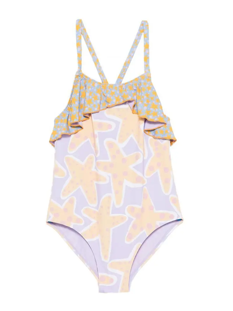 Stella Mccartney Costume Da Bagno Con Stampa Viola