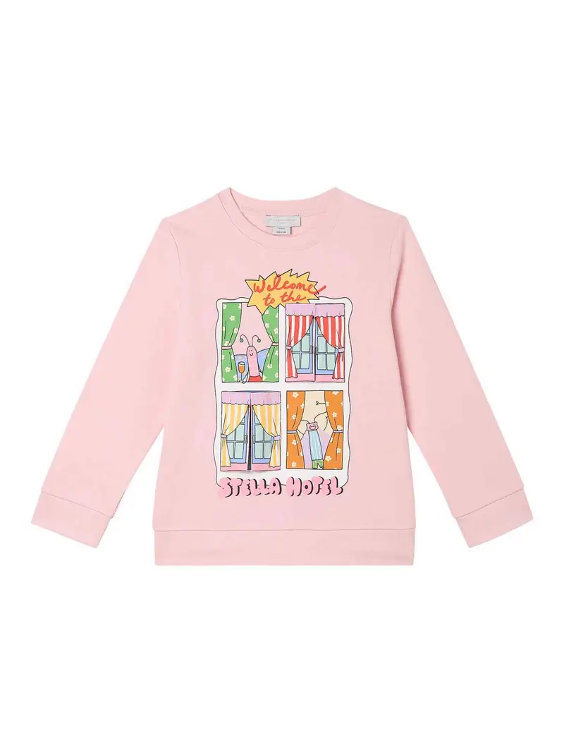 Stella Mccartney Felpa Girocollo Color Carne E Neutri