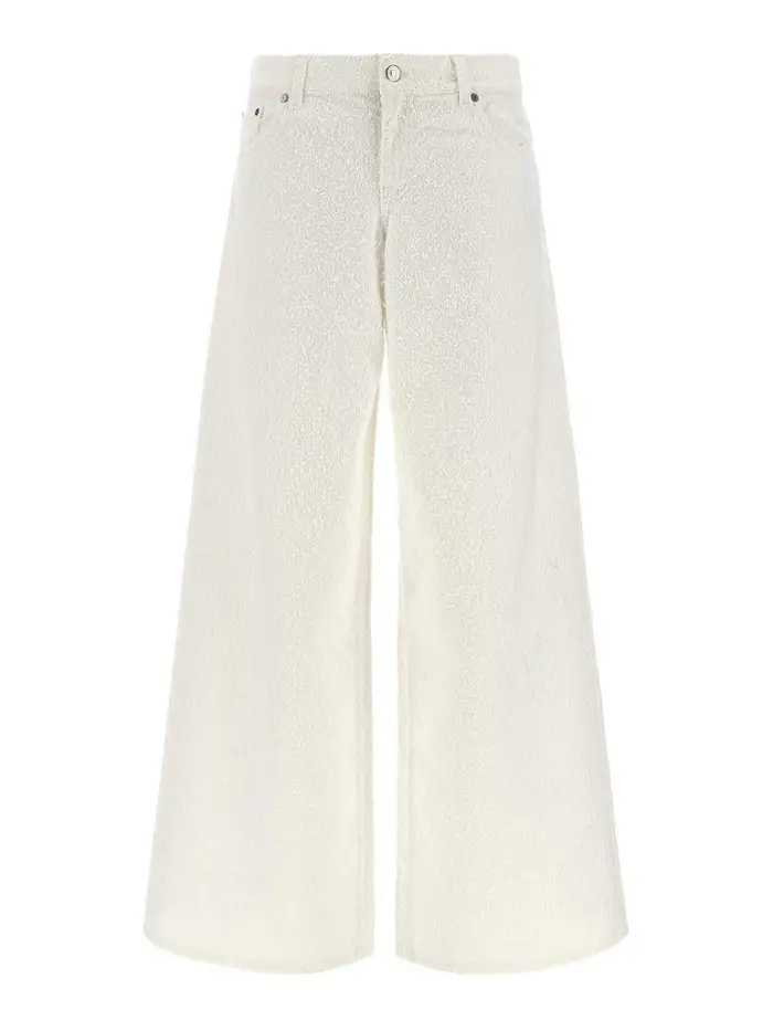 Stella Mccartney Jeans BouclÃ¨ Bianco