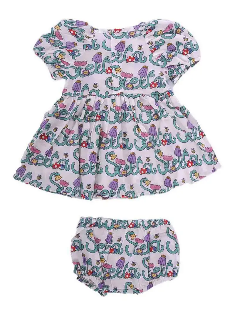 Stella Mccartney Set Abito Con Coulotte Crema