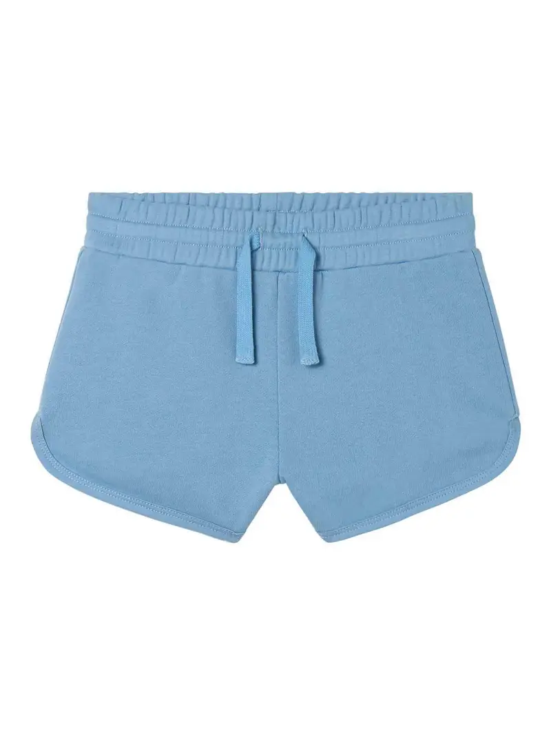 Stella Mccartney Shorts Con Logo Blu