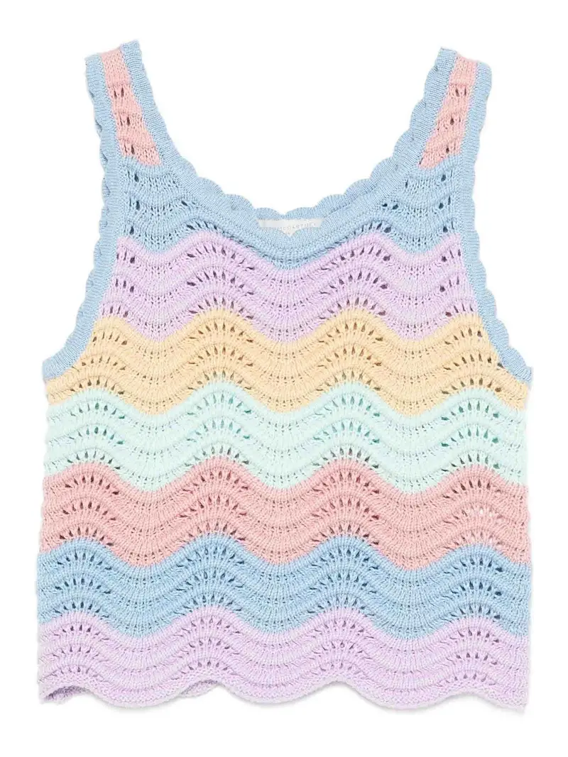 Stella Mccartney Top Crochet Multicolore