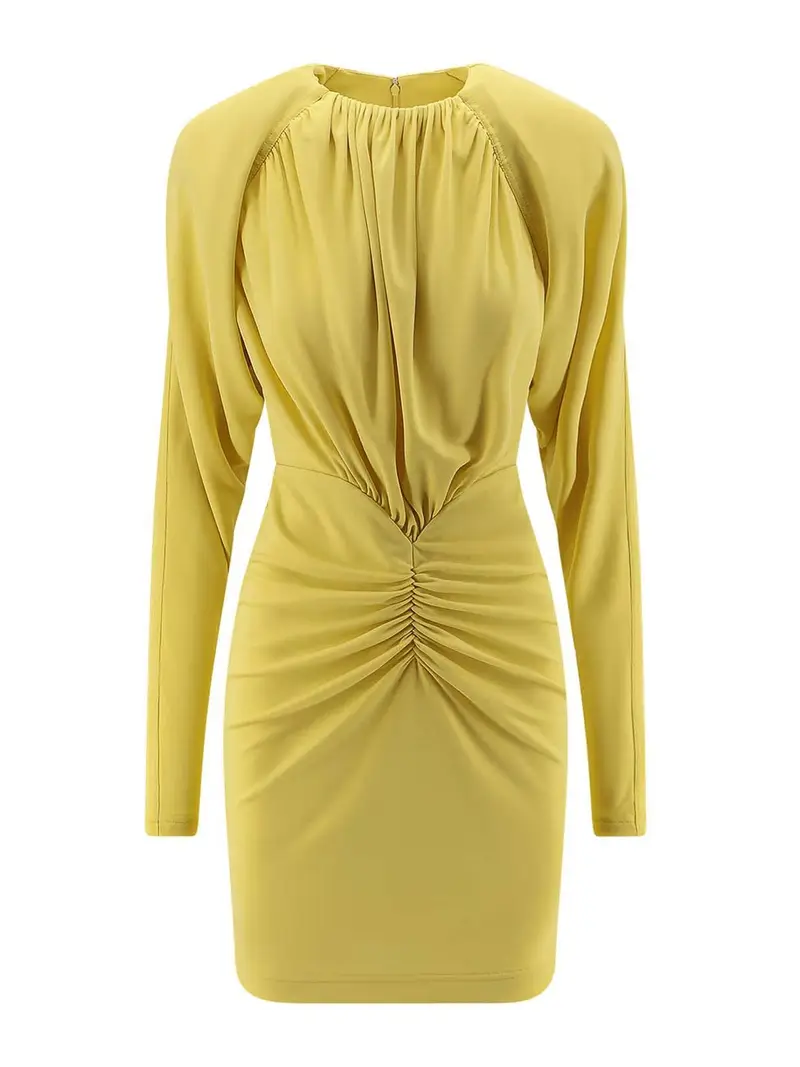 Stella Mccartney Vestito In Viscosa Sostenibile Giallo