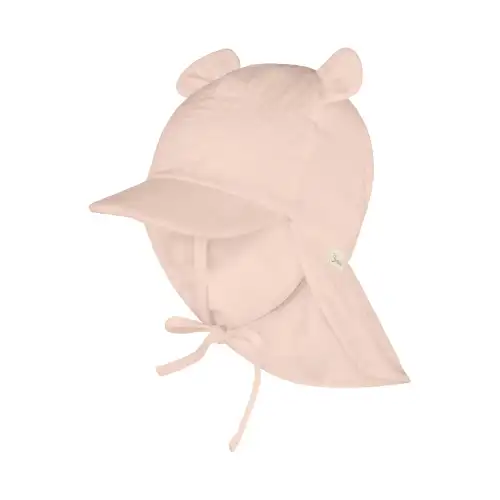 Sterntaler Cappello da baseball con copri nuca per ragazza Oreilles Rose