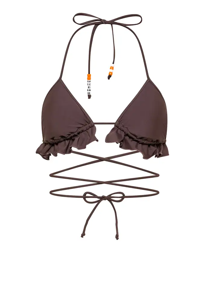 bikini pezzo sopra sun68 da donna - marrone