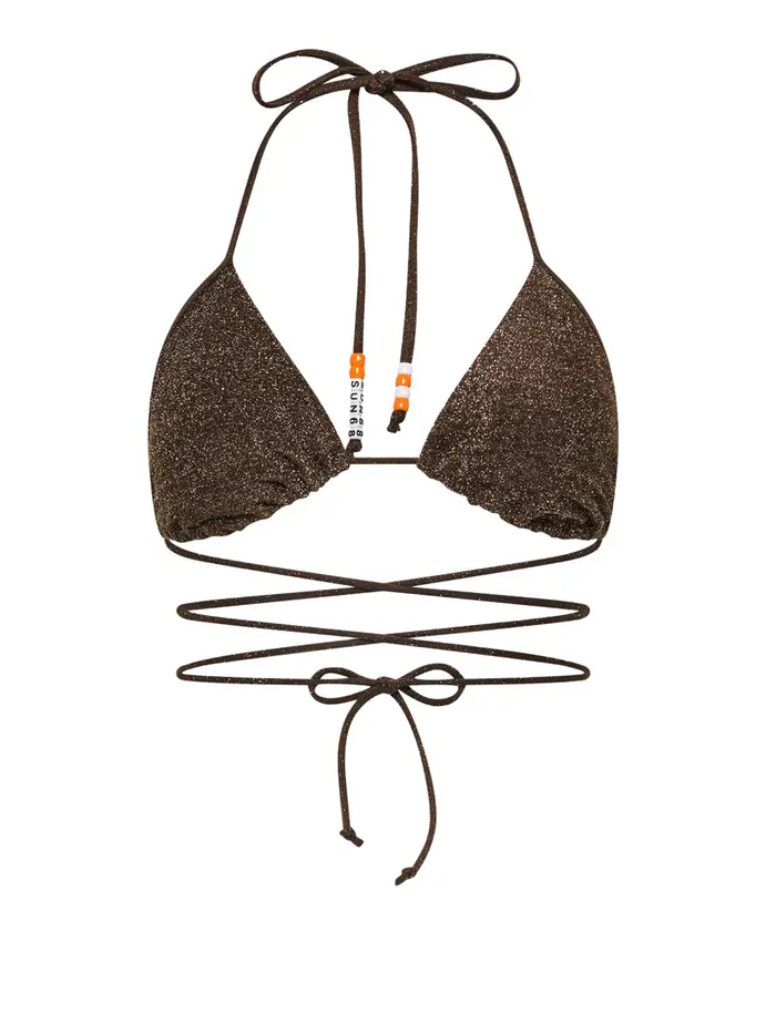 bikini pezzo sopra sun68 da donna - marrone