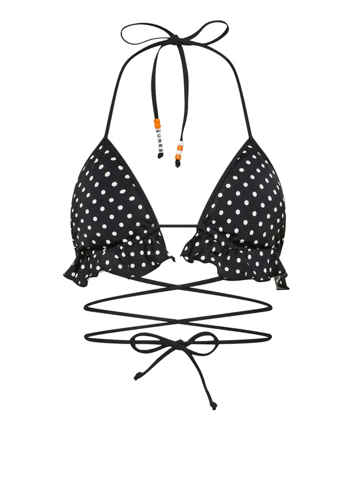 bikini pezzo sopra sun68 da donna - nero