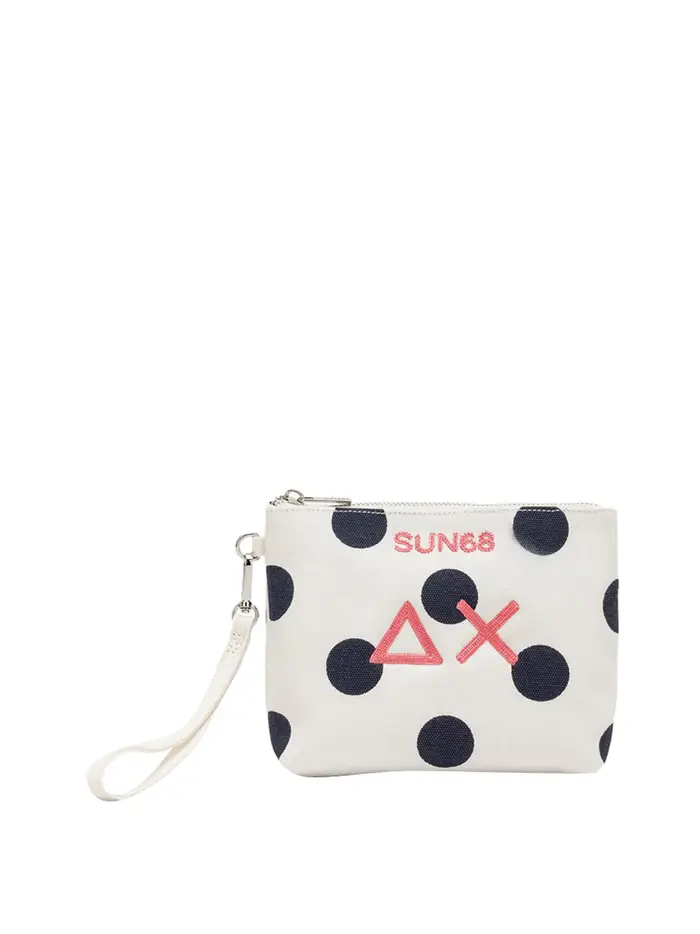 borsa pochette sun68 da donna - bianco