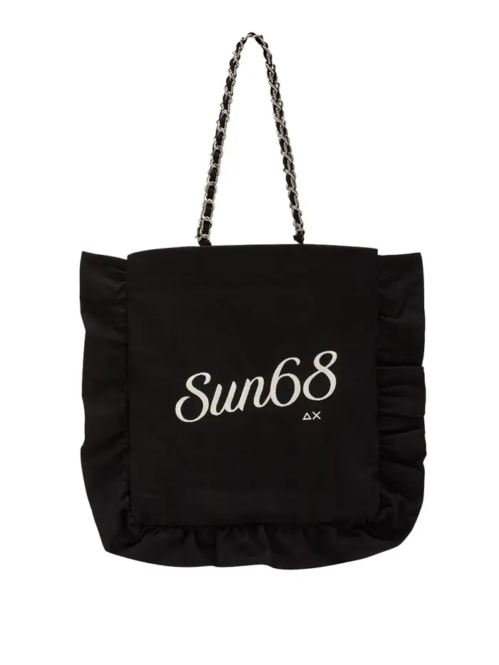 borsa shopper sun68 da donna - nero