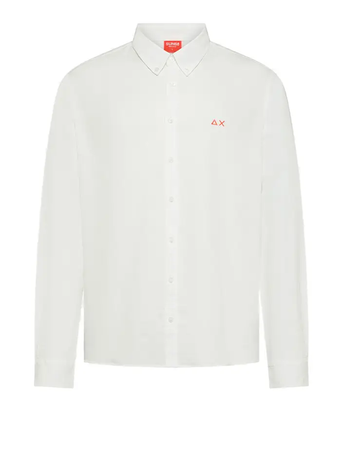 camicia casual sun68 da uomo - bianco