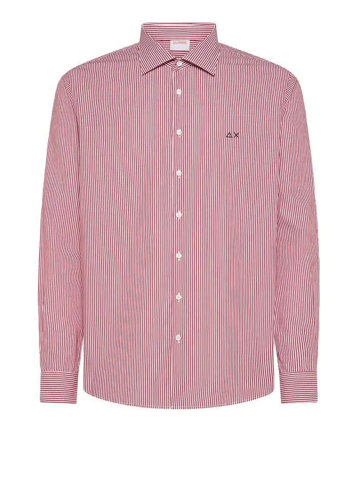 camicia casual sun68 da uomo - rosso