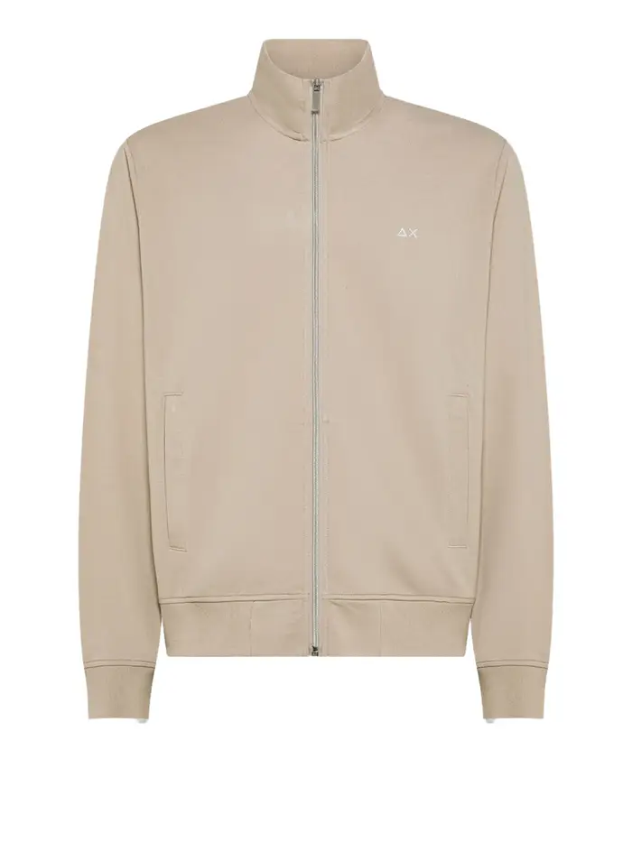 felpa zip sun68 da uomo - beige