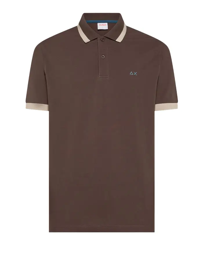 polo sun68 da uomo - marrone