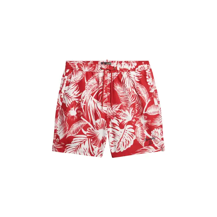 Costume slip uomo con stampa hawaiana Superdry