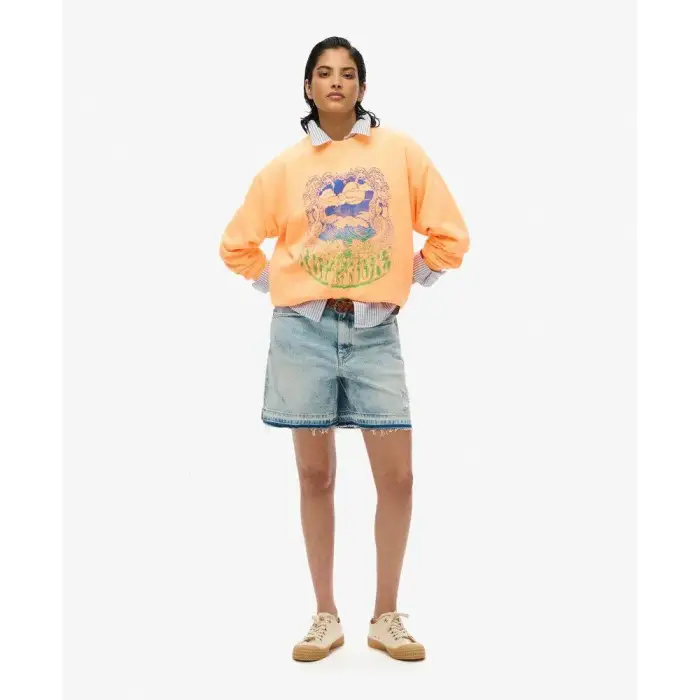 Felpa aderente da donna Superdry Psych Surf