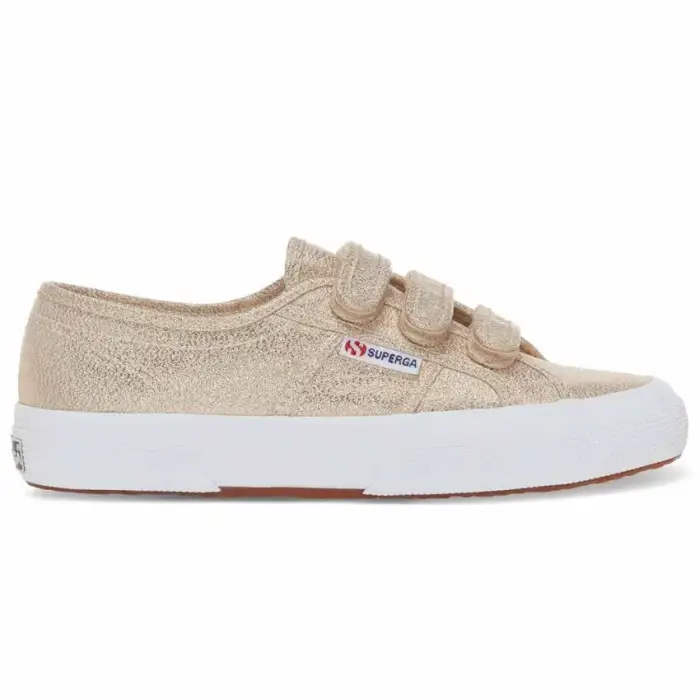 Scarpe da ginnastica da donna Superga 2750 Straps Lame Doré
