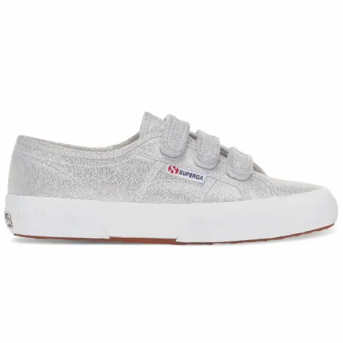 Scarpe da ginnastica da donna Superga 2750 Straps Lame Gris