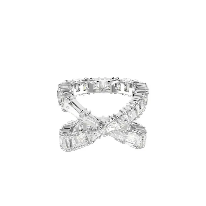 Anello Hyperbola - Swarovski - Placcato Rodio