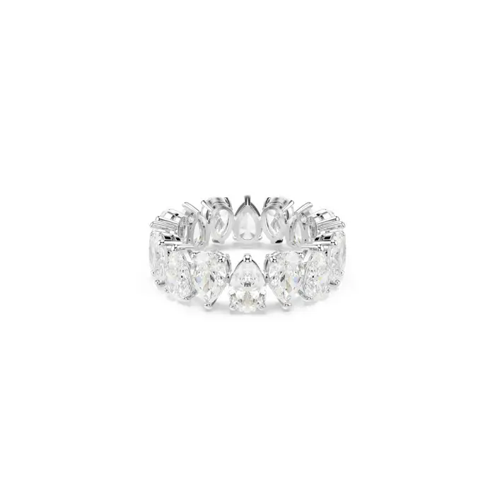 Anello Matrix Vittore - Swarovski - Placcato Color Argento