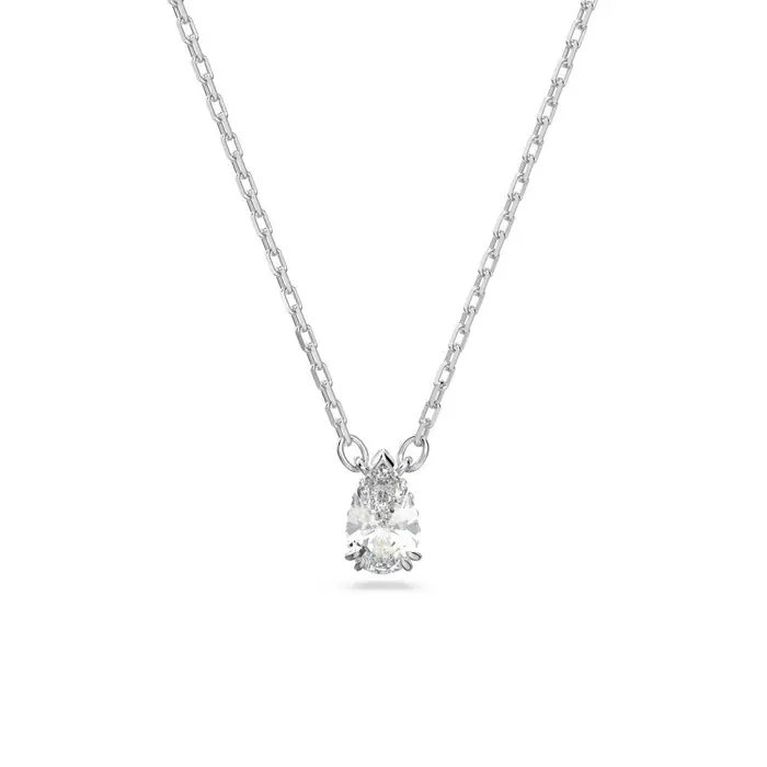 Pendente Stilla - Swarovski - Placcato Rodio - Bianco