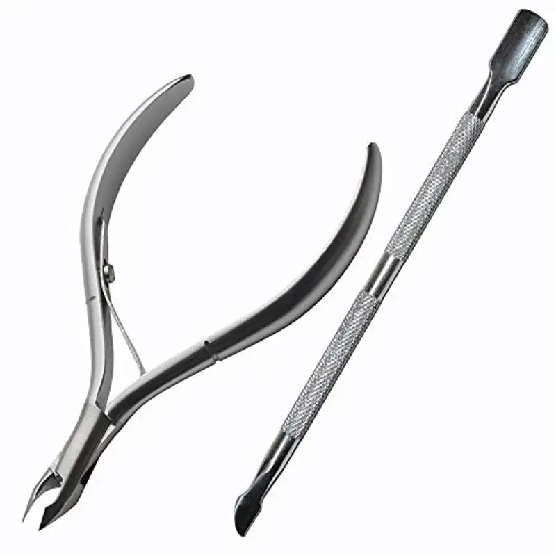 Longivia Taglia Cuticole Professionale Longivia® Tronchesino Cuticole Acciaio Inox Pedicure e Manicure con Remover Pelle Morta Piedi e Mani