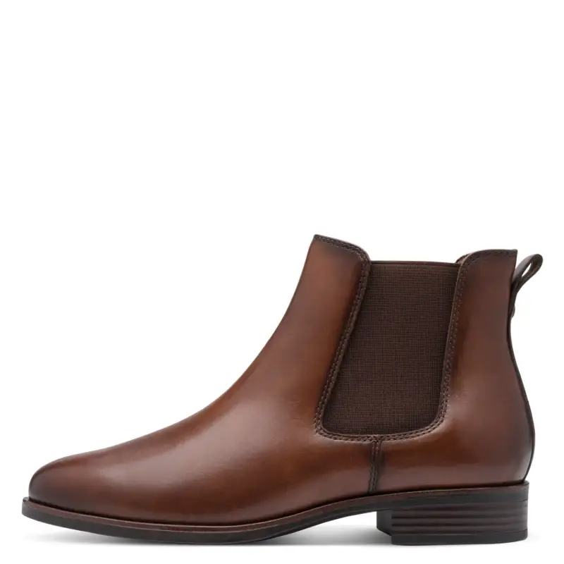tamaris Stivaletti da donna Chelsea en cuir Marron