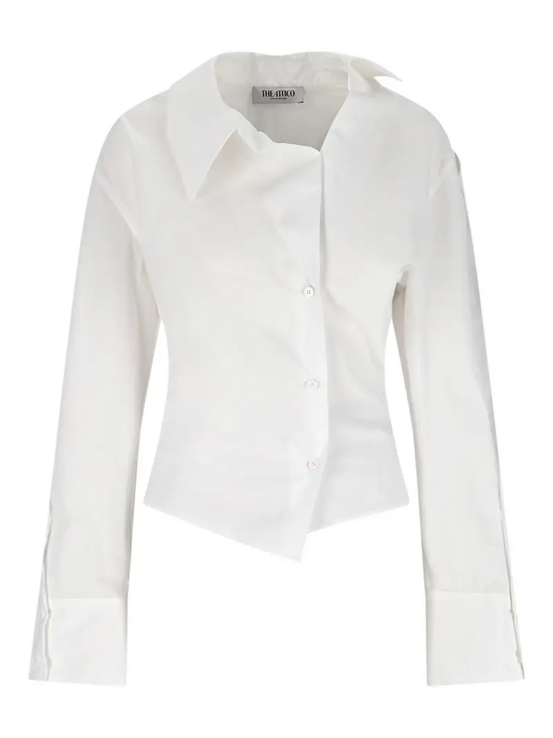 The Attico Camicia Asimmetrica Bianco