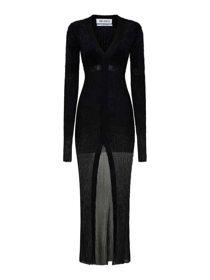 The Attico Vestito midi Nero